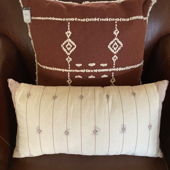 New Threshold Studio McGee Lumbar Pillow Fall Decor - Picture 1 of 2